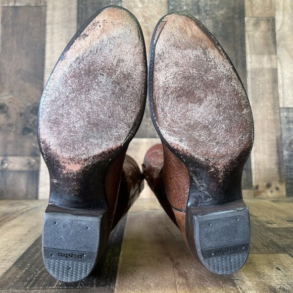 Lucchese Classics D0997 Vintage Smooth Quill Ostrich Cowboy Boots Mens 10.5 D - Picture 2 of 12